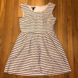 Black and white stripped dress.
